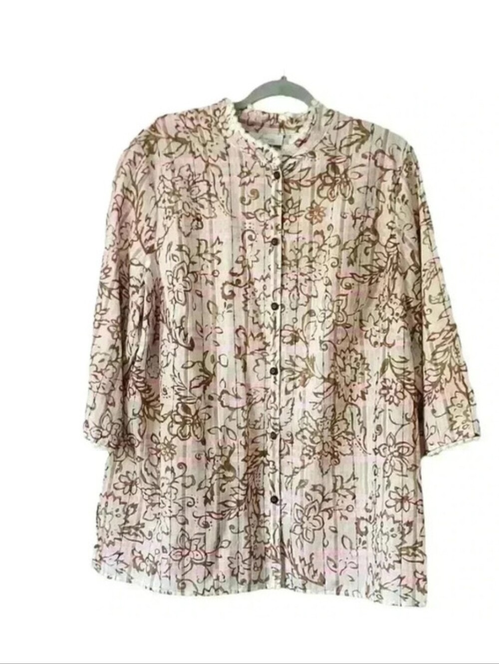 NWT JH COLLECTIBLES Womens long sleeve Button Up Blouse, size 2X